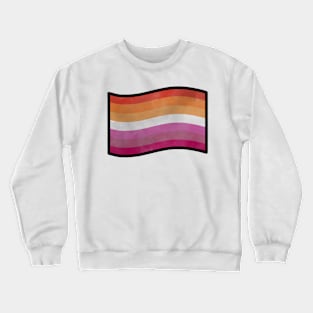 Foggy Lesbian Pride Flag Crewneck Sweatshirt